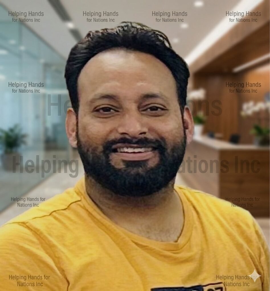 Ramandeep Singh, Secretary of Helping Hands for Nations